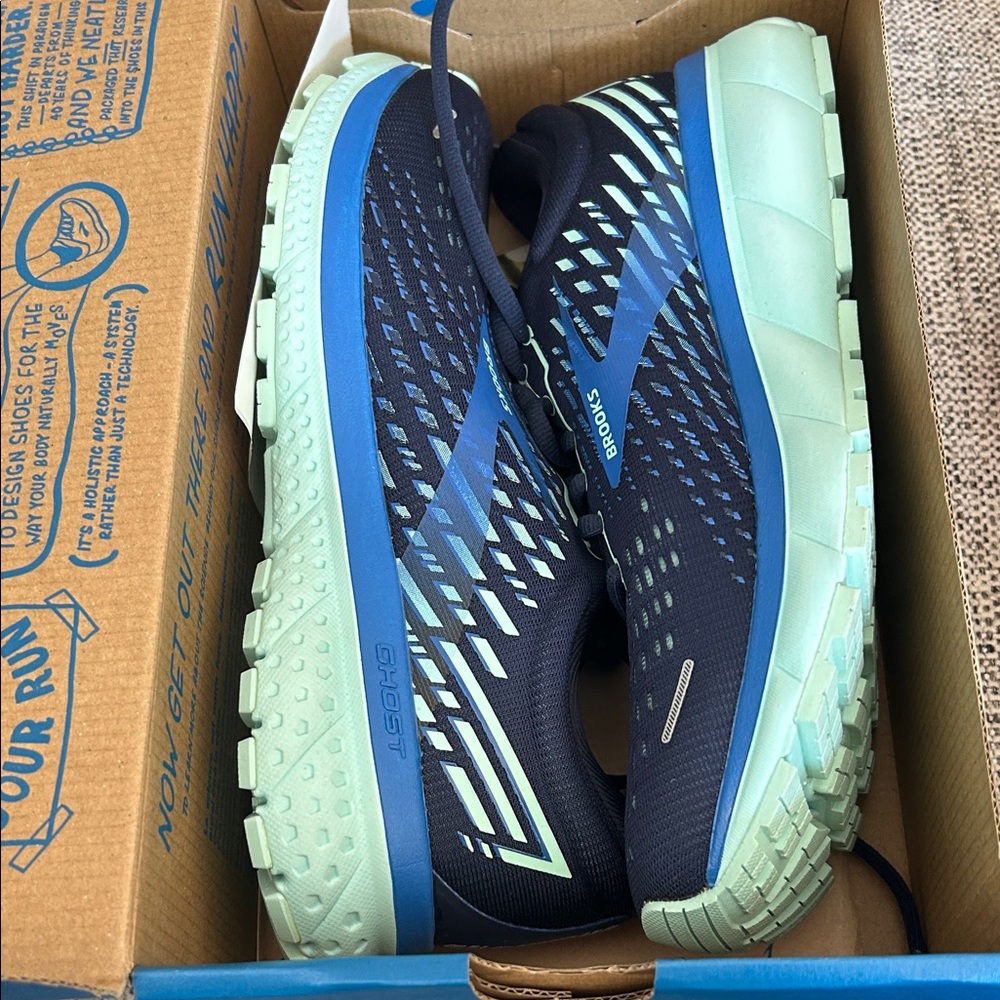 Brooks Ghost 13 Women's Shoes - Blue and Black